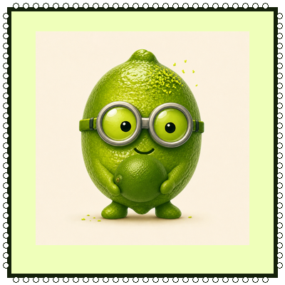 Persian stamp, holding the lime